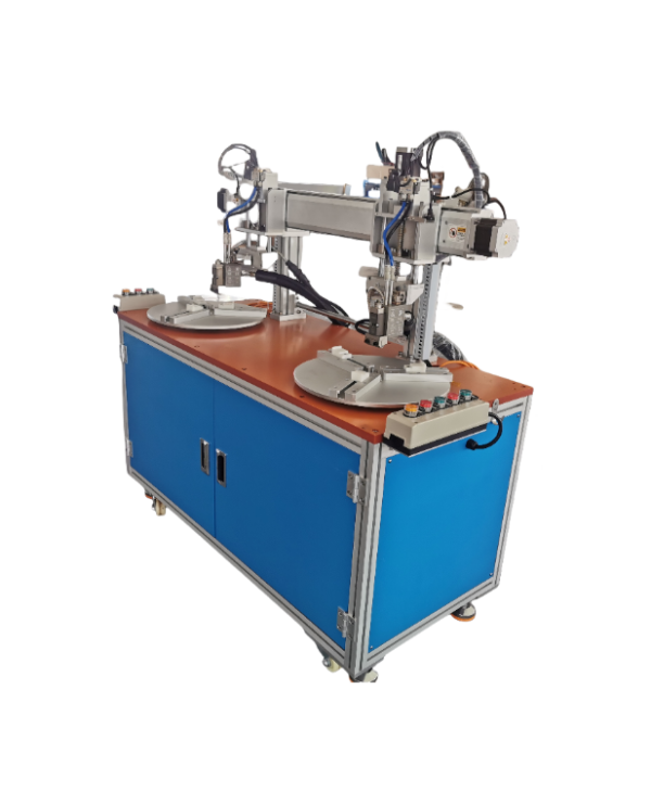 Circular dispensing machine-double station