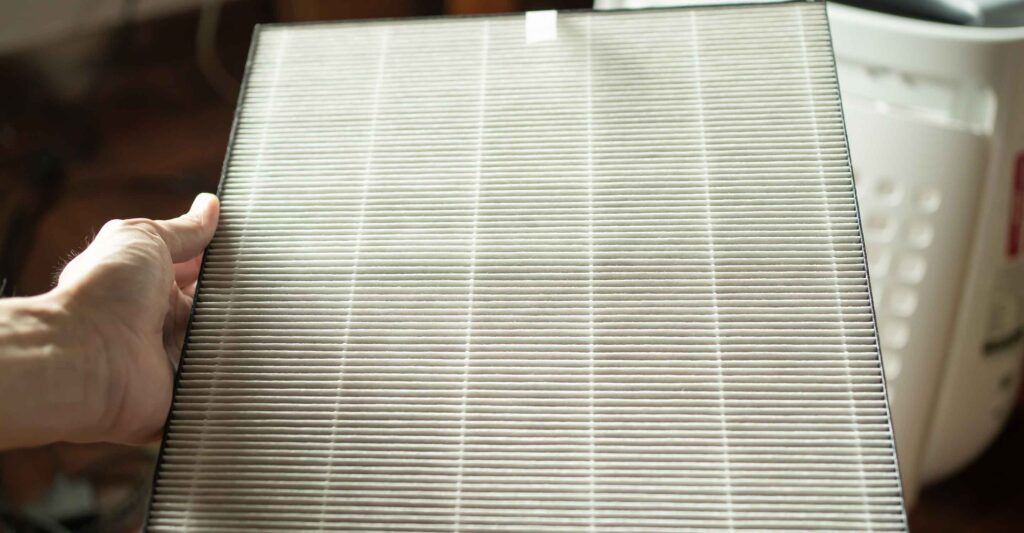 Producing HEPA filters using air filter folding machines