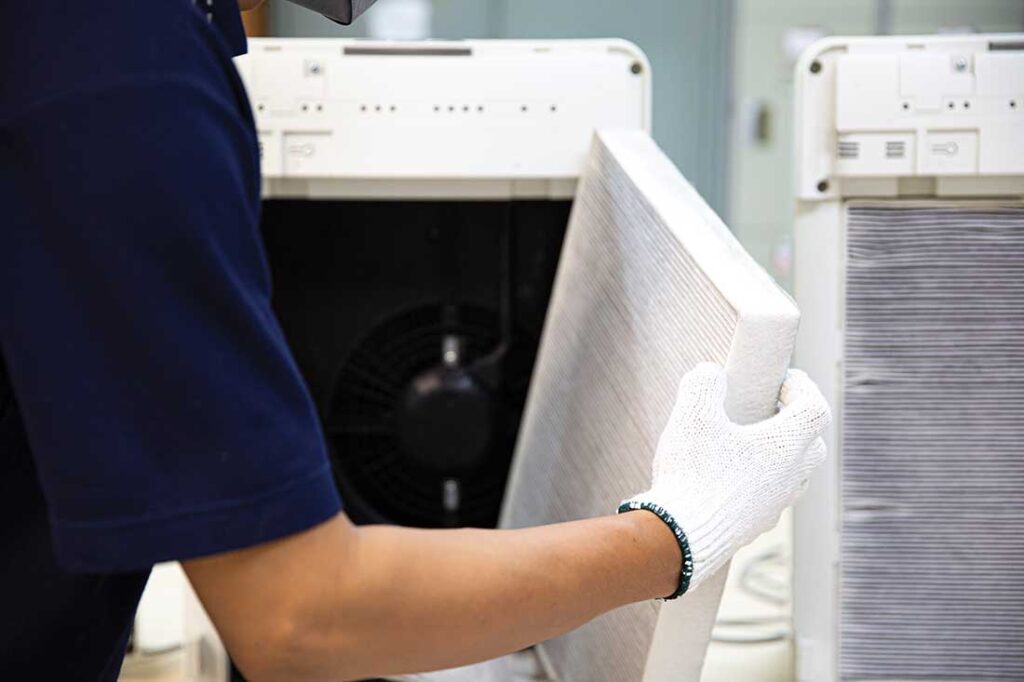 air filter pleating machine